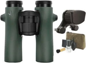 SWAROVSKI OPTIK NL Pure 8 x 32 Binocular (Green) Bundle with Forehead Rest and SWAROVSKI OPTIK Cleaning Kit (3 Items)