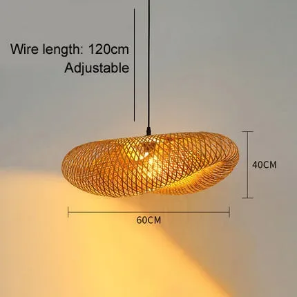 Taavita Flat Rattan Ceiling Light
