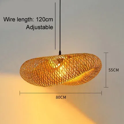 Taavita Flat Rattan Ceiling Light