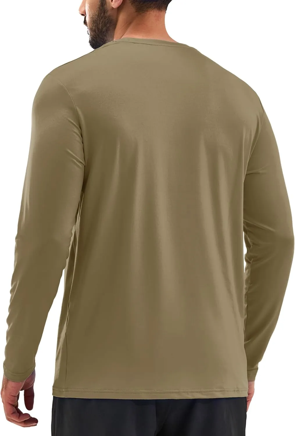 TACVASEN Men's Long Sleeve UPF 80  Shirts Sun Protection UV SPF Shirts Rash Guard Fishing Running Quick Dry Lightweight