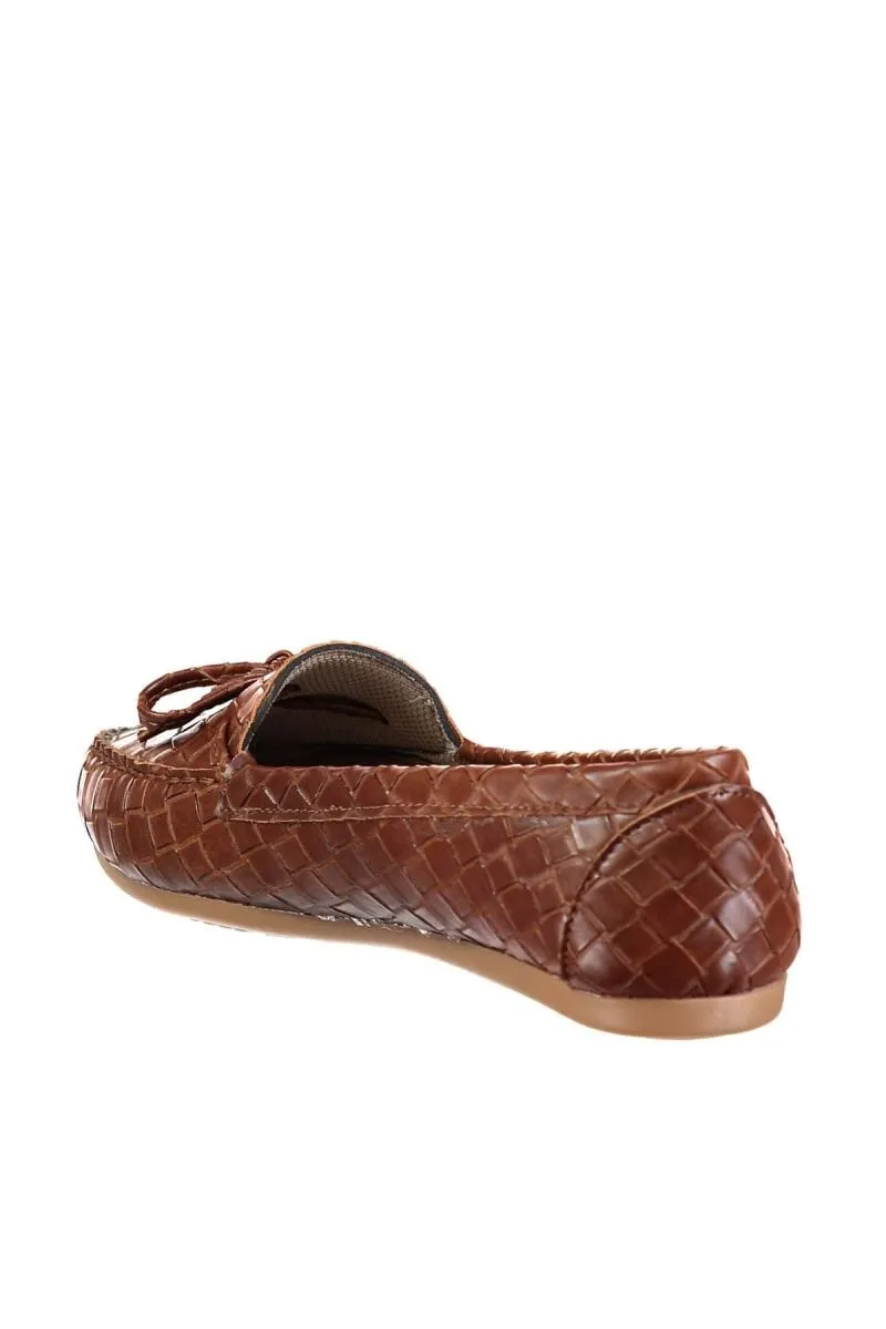 Tan Women Loafer Shoes