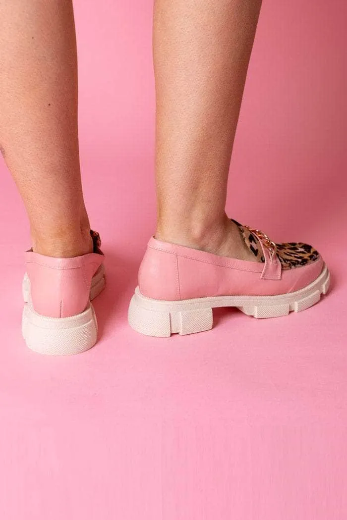 Tania Loafer Pink Leopard