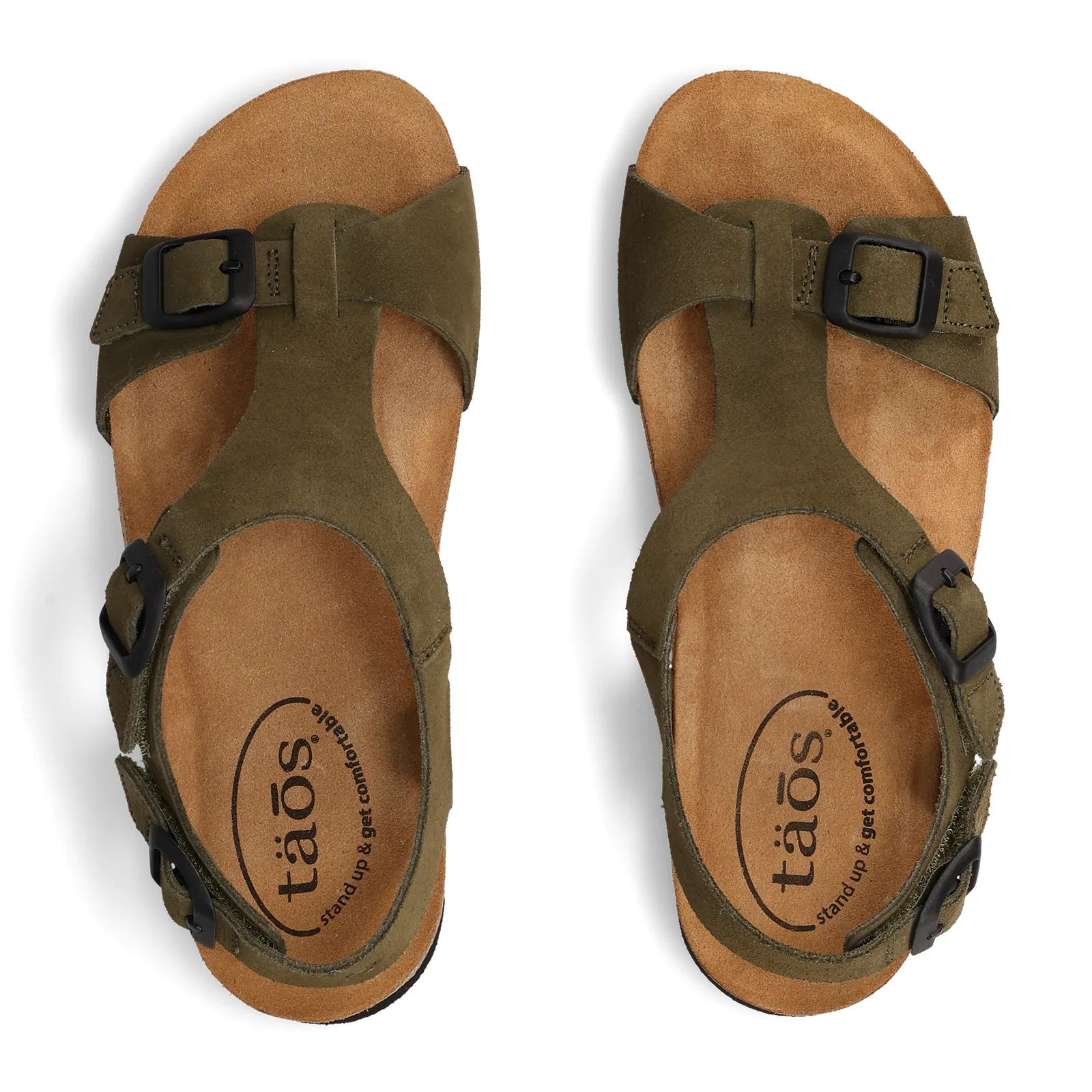 Taos MVP Backstrap Sandal (Women) - Olive Suede