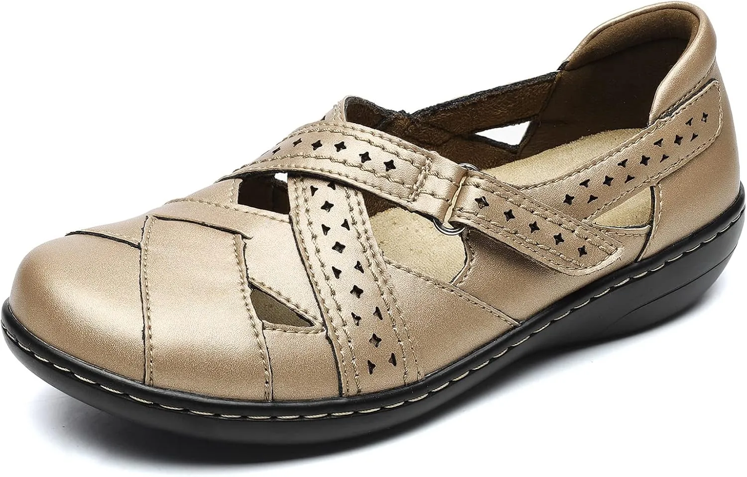 TERRIKAT Women's Casual Loafers Cute Slip On Comfort Walking Flats Leather Driving Moccasins Fashion Closed Toe Boat Shoes