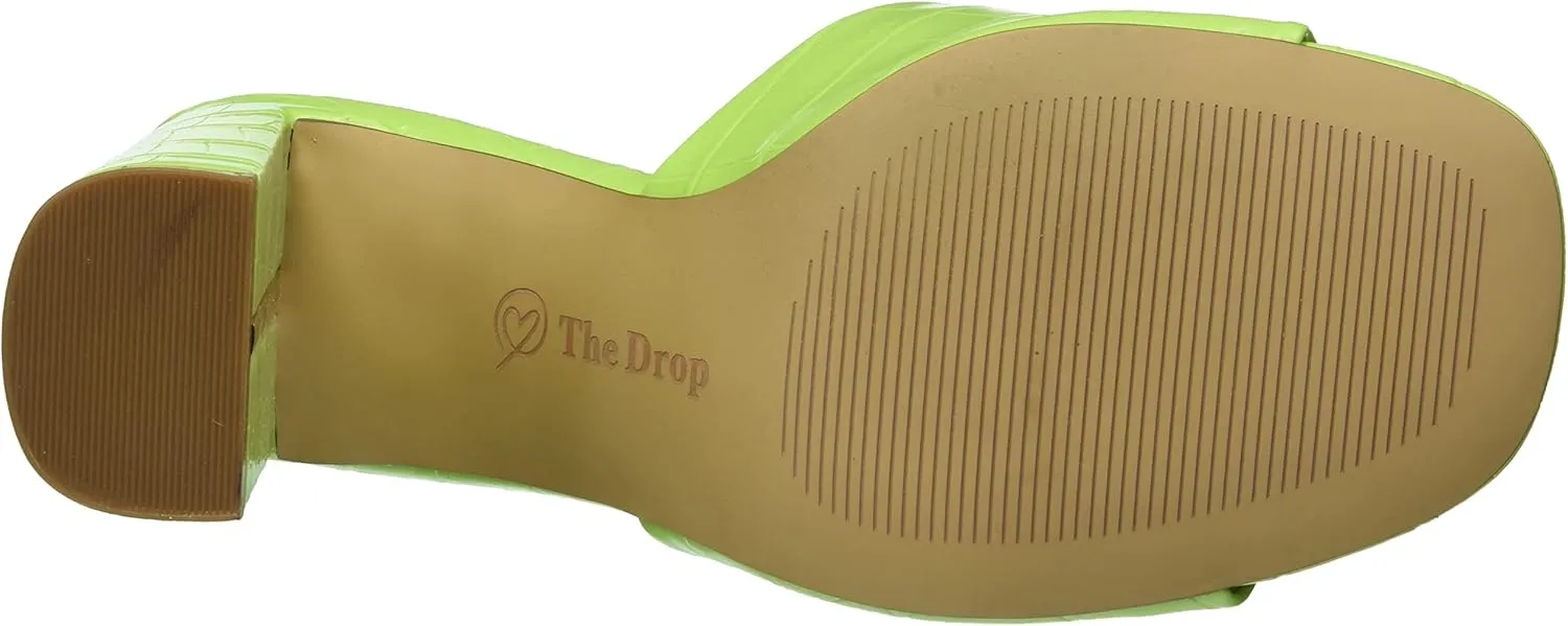 The Drop Women's Pattie High Block-Heeled Mule Sandal