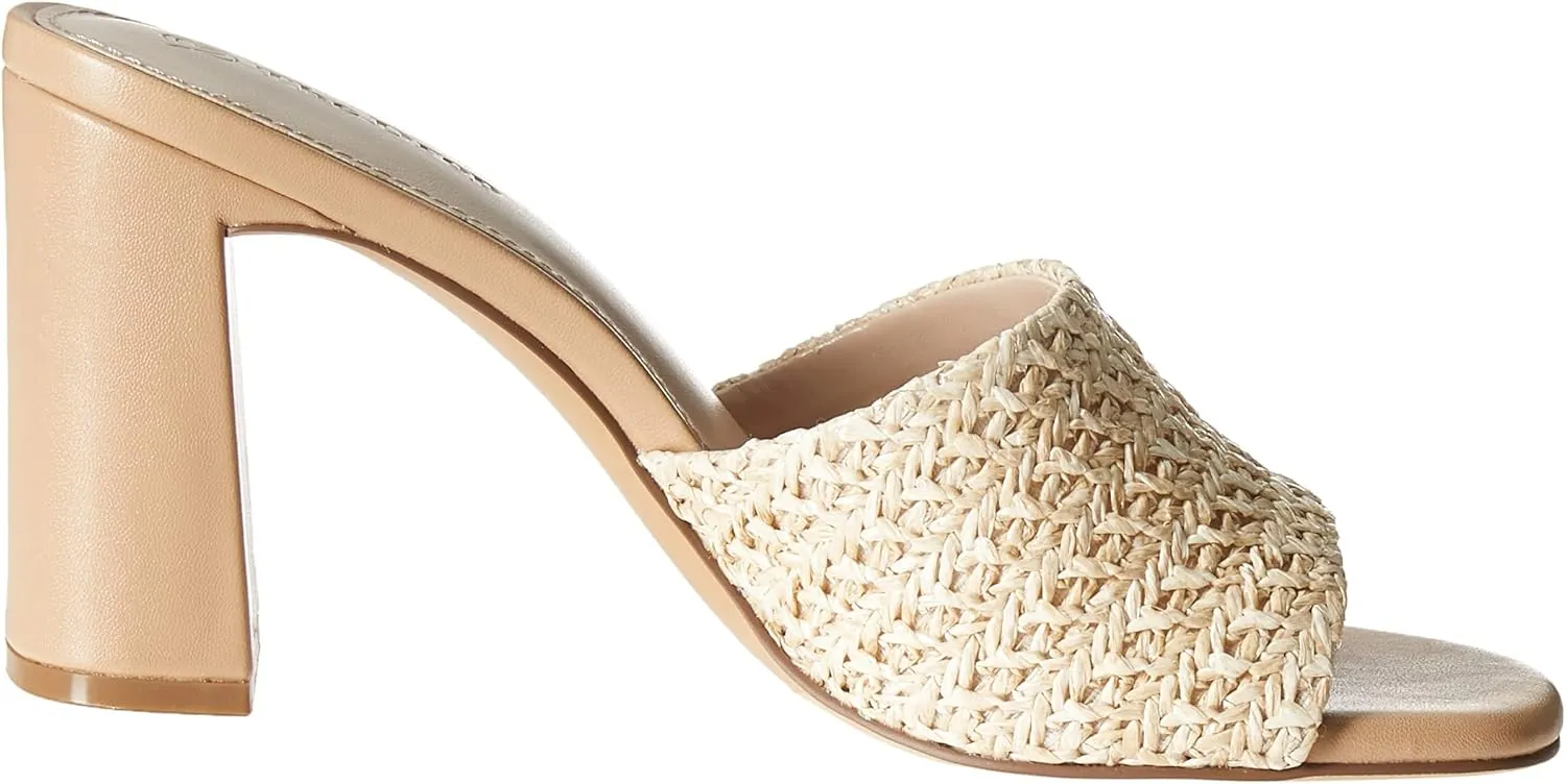The Drop Women's Pattie High Block-Heeled Mule Sandal