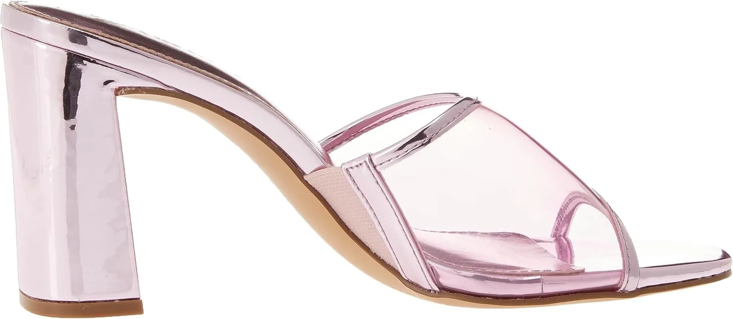 The Drop Women's Pattie High Block-Heeled Mule Sandal