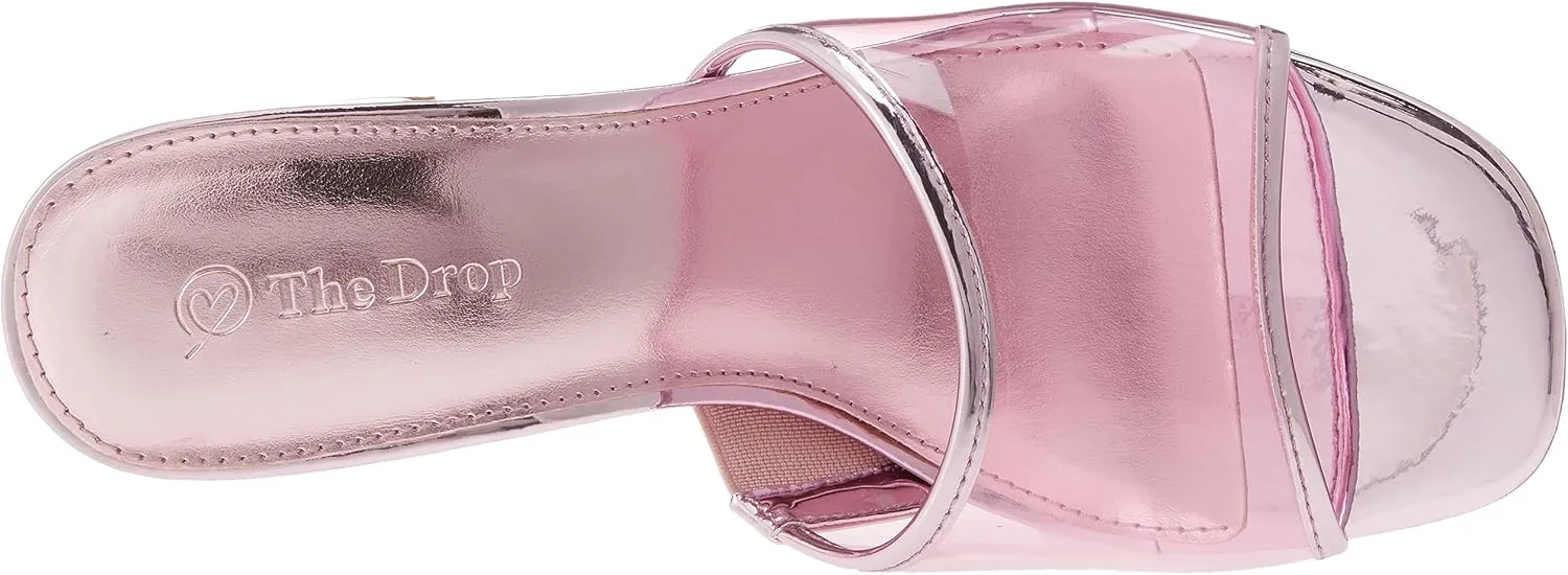 The Drop Women's Pattie High Block-Heeled Mule Sandal