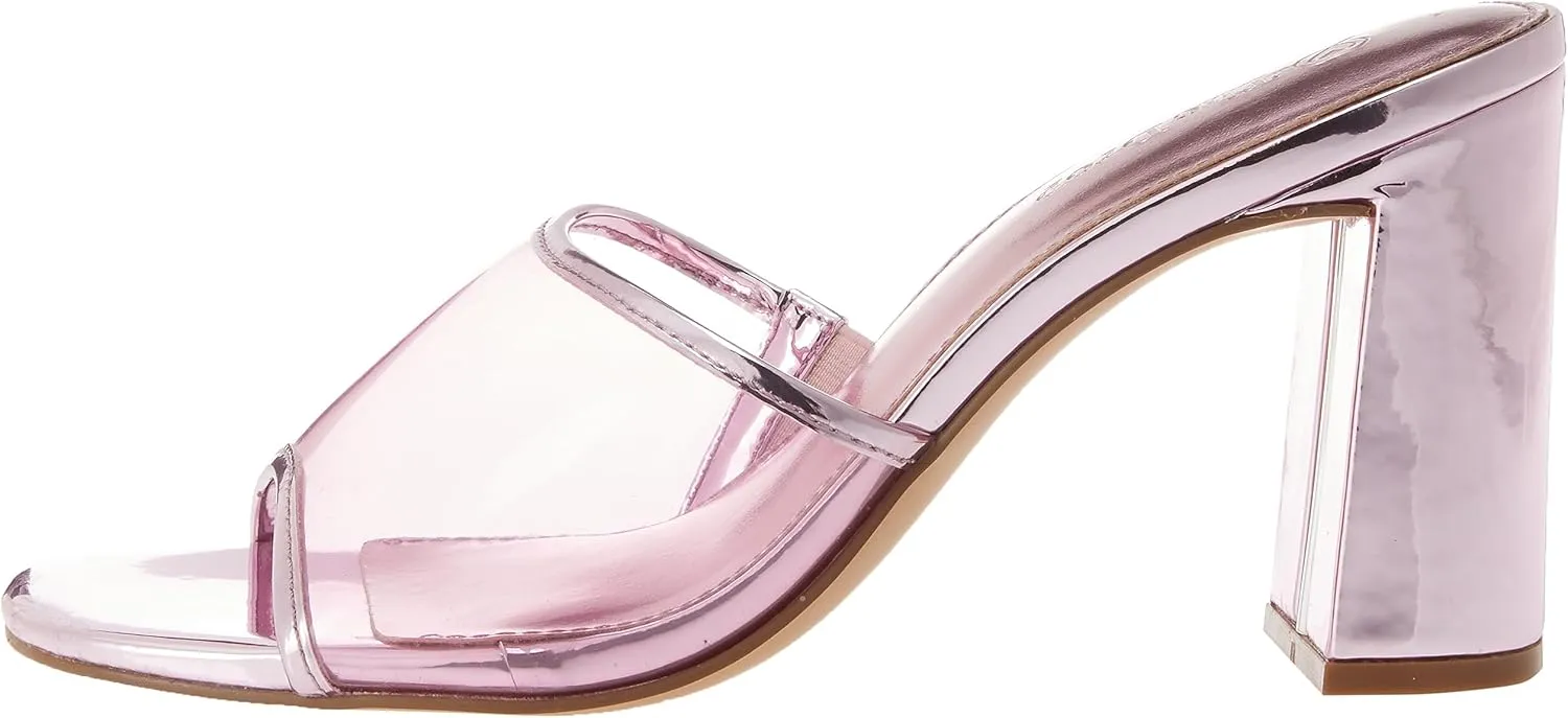 The Drop Women's Pattie High Block-Heeled Mule Sandal