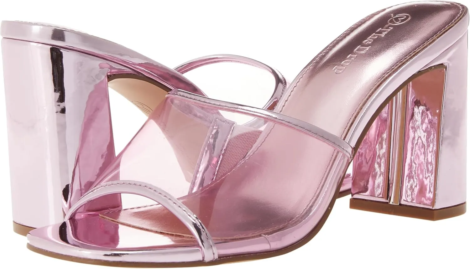 The Drop Women's Pattie High Block-Heeled Mule Sandal