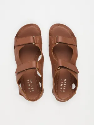 The Walking Sandal in Cognac