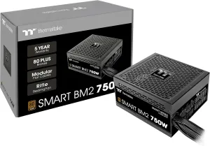 Thermaltake Smart BM2 unité d'alimentation d'énergie 750 W 20 4 pin ATX ATX Noir