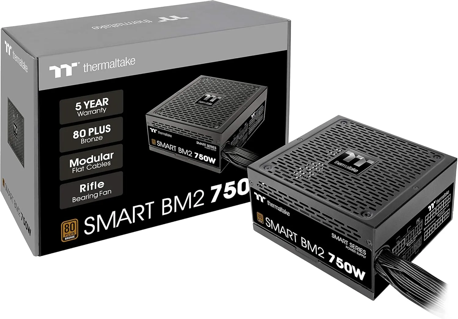 Thermaltake Smart BM2 unité d'alimentation d'énergie 750 W 20 4 pin ATX ATX Noir