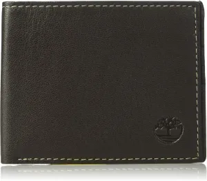 Timberland Men's Leather Wallet and Carabiner Gift Set, One Size, brown