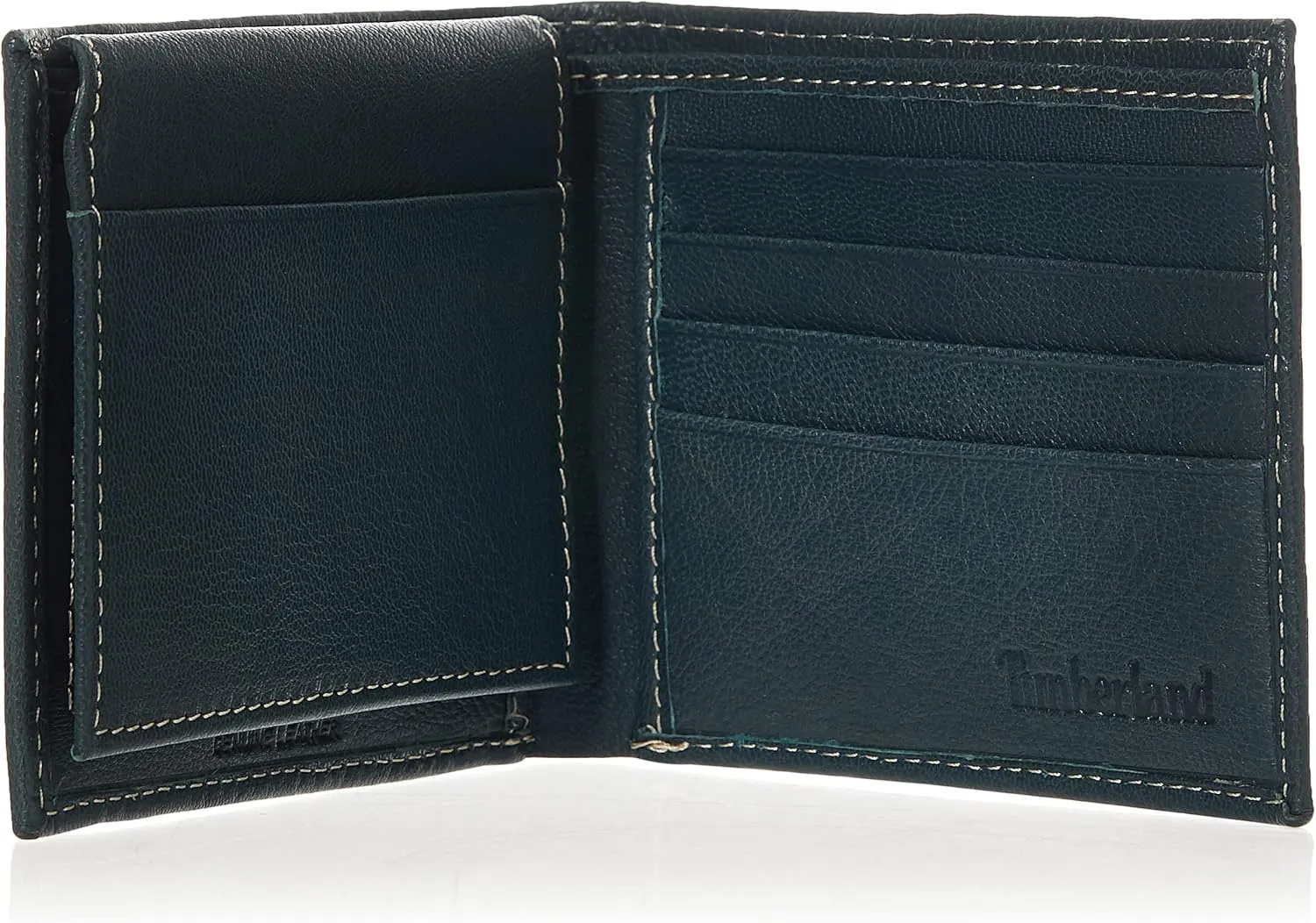 Timberland Men's Leather Wallet With Attached Flip Pocket, Navy (Blix), One Size