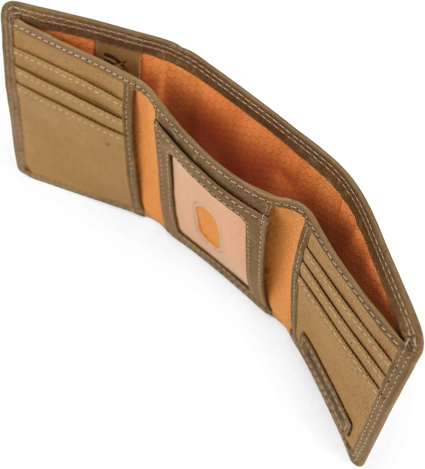 Timberland PRO Men's Leather RFID Trifold Wallet with Id Window