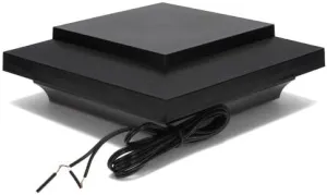 TIMBERTECH Island Low Voltage LED Post Cap Light - Matte Black