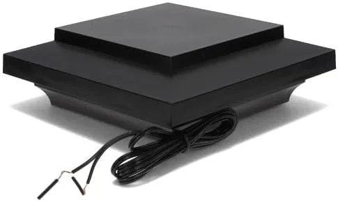 TIMBERTECH Island Low Voltage LED Post Cap Light - Matte Black