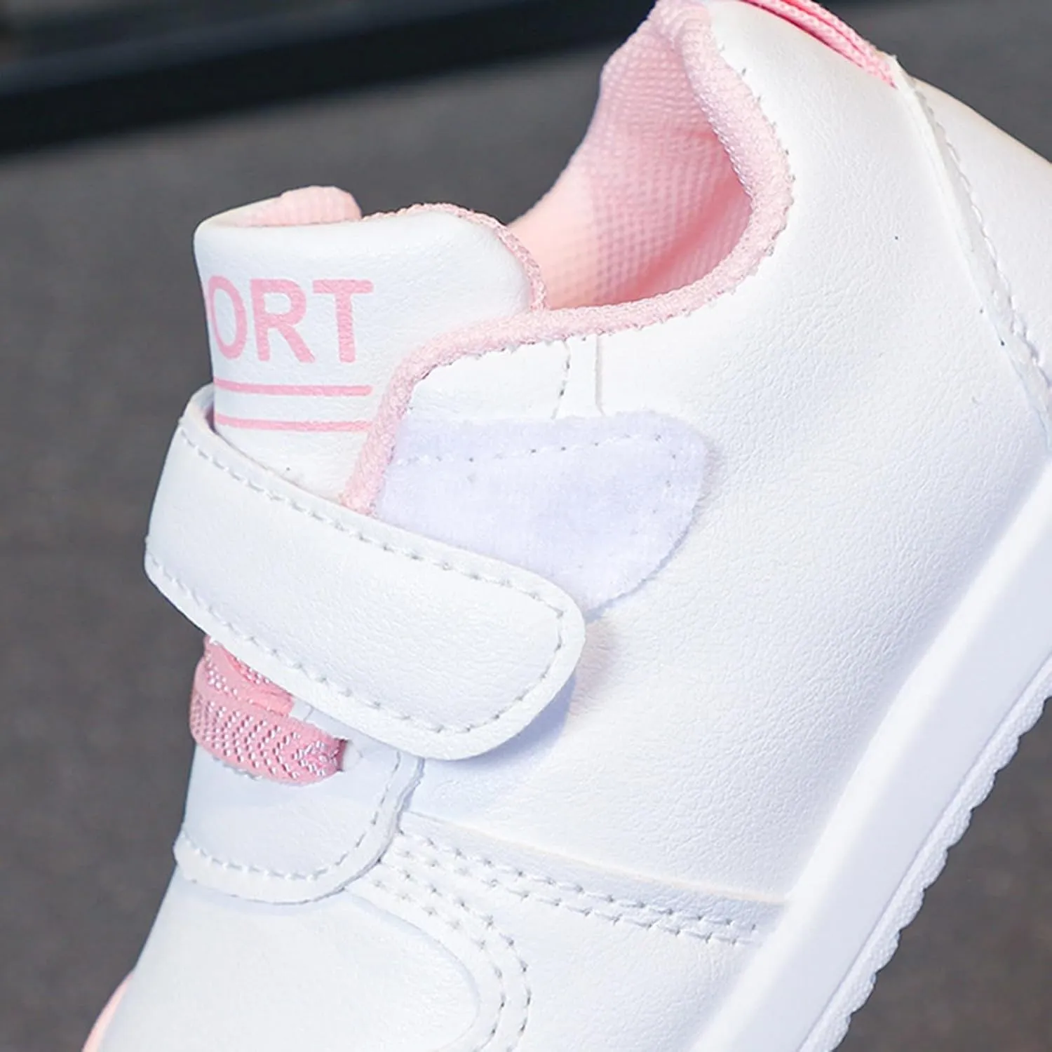 Toddler Running Sport Shoes Kids Baby Non Slip Hook Loop Flat Sneakers Lightweight Comfy Casual First Walking Shoes