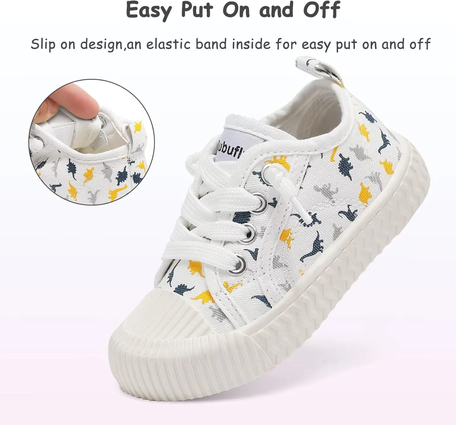 Toddler Shoes Boys Girls Slip On Canvas Sneakers