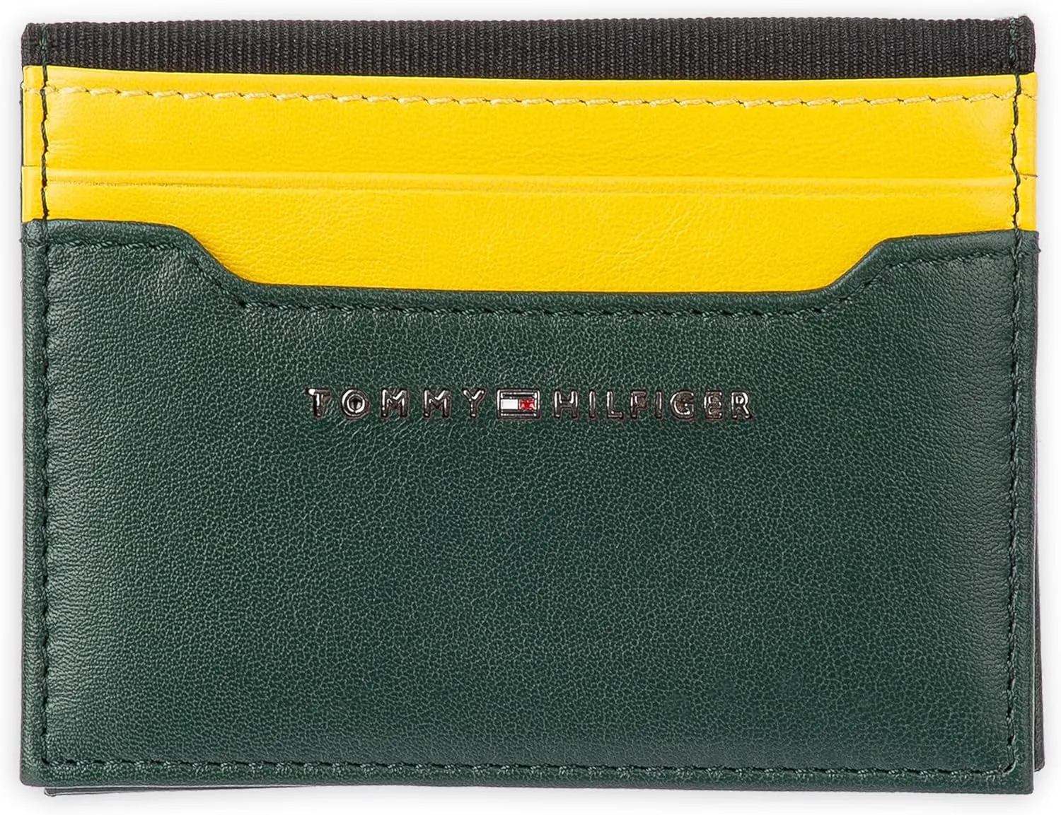 Tommy Hilfiger Men's Slim Front Pocket Card Case Wallet with ID Window