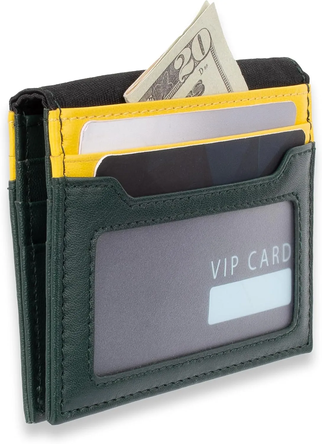 Tommy Hilfiger Men's Slim Front Pocket Card Case Wallet with ID Window