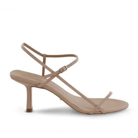 TONY BIANCO CAPRICE STRAPPY HEELS IN BLACK AND SKIN