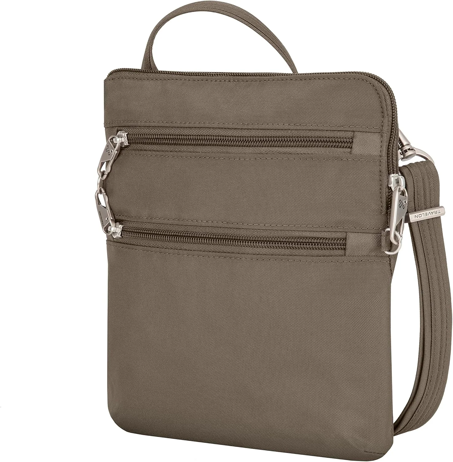 Travelon Anti-theft Classic Slim Double Zip Crossbody