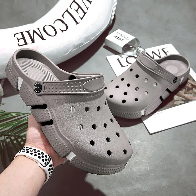 Trendy Non-slip Soft Bottom Hollow-out Closed Toe Sandals