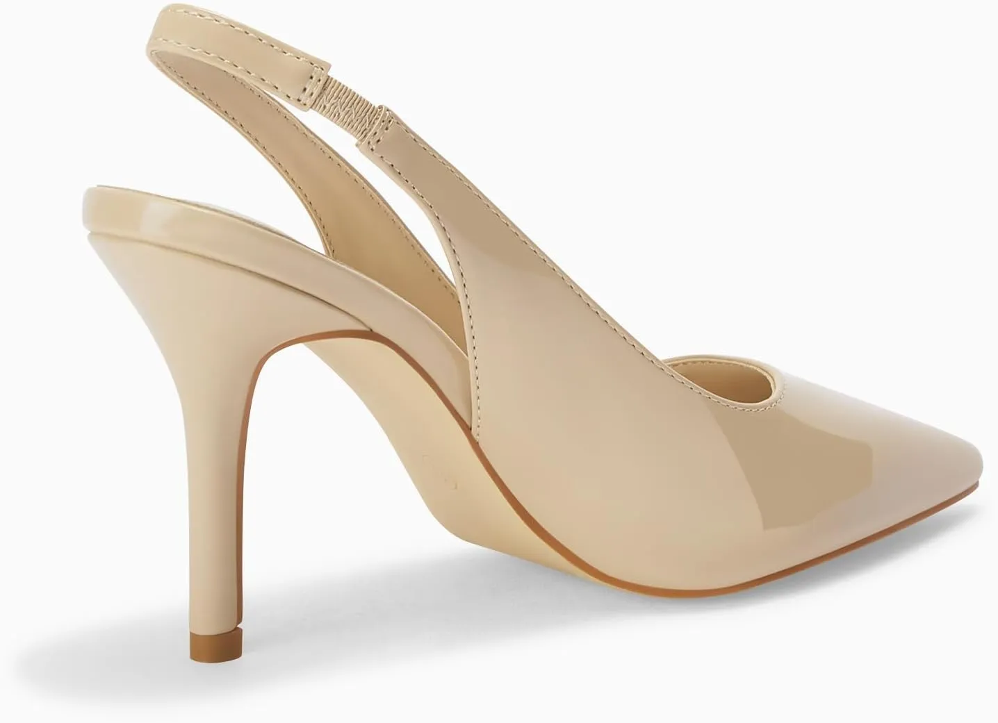 Trish Lucia Womens Slingback Pointed Toe Stiletto Pumps Slip-on High Heels Office Lady Sandals Party Prom Dress Shoes