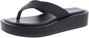 TruFox Women's Platform Flip Flops Wedge Sandals Comfortable Soft Cushion Slip on Summer Beach Thong