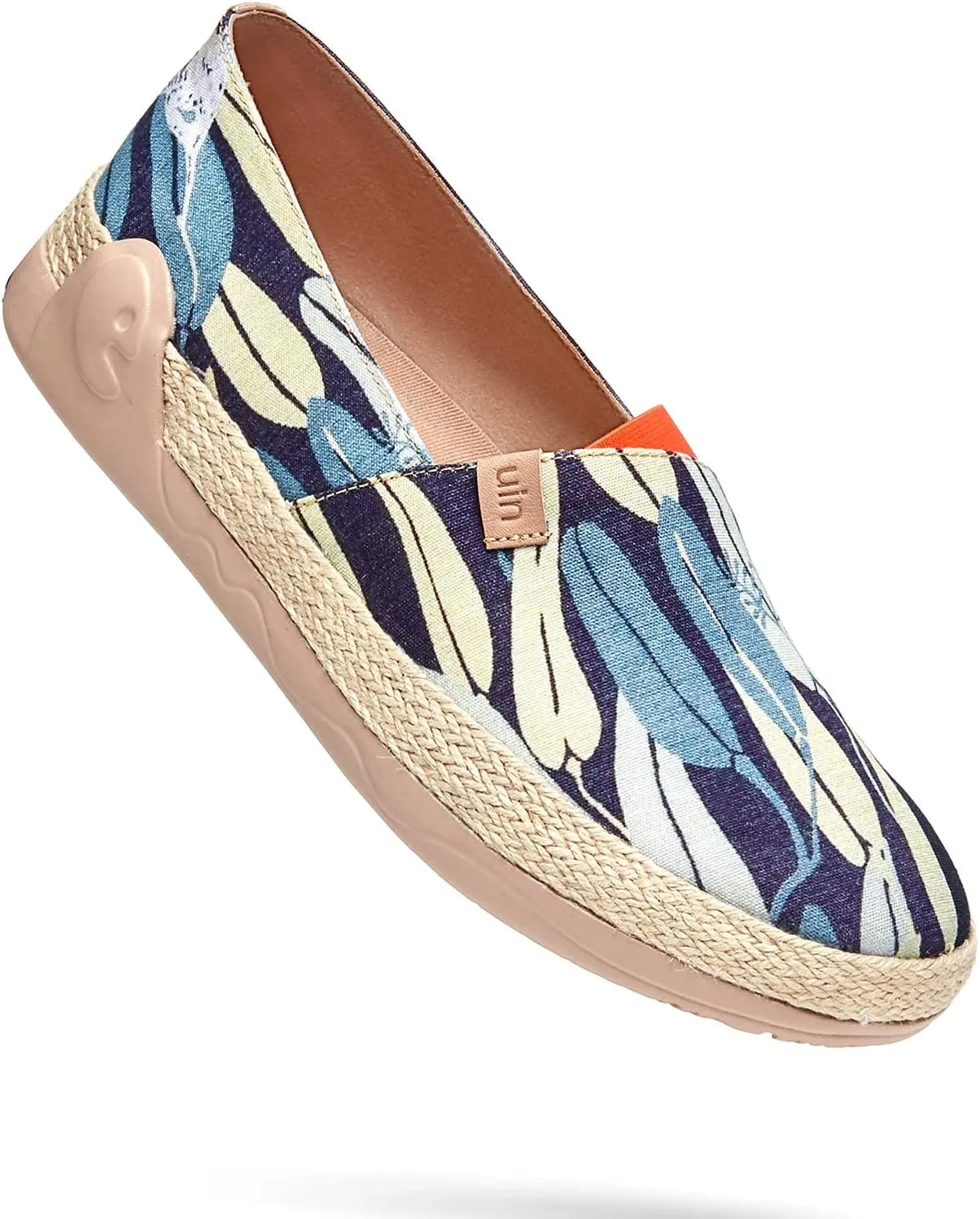 UIN Men's Espadrilles Slip OnsLightweight Walking Casual Loafers Comfortable Art Painted Travel Shoes Marbella Series