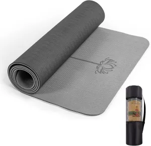 UMINEUX Yoga Mat Extra Thick 1/3'' Non Slip Yoga Mats for Women Eco Friendly TPE Fitness Exercise Mat with Carrying Sling & Storage Bag