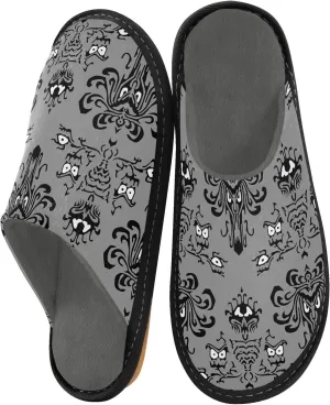 Unisex Fuzzy Foam Slippers Non-Skid Slip-on Soft Warm Sole Fleece Shoes 4-11