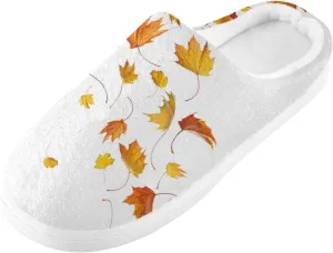 Unisex Memory Foam Slippers Non-Skid Slip-on Soft Warm Sole Fleece Shoes 6-17