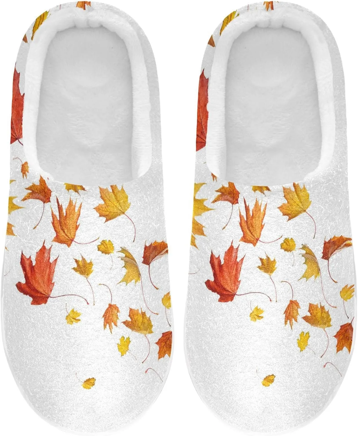 Unisex Memory Foam Slippers Non-Skid Slip-on Soft Warm Sole Fleece Shoes 6-17