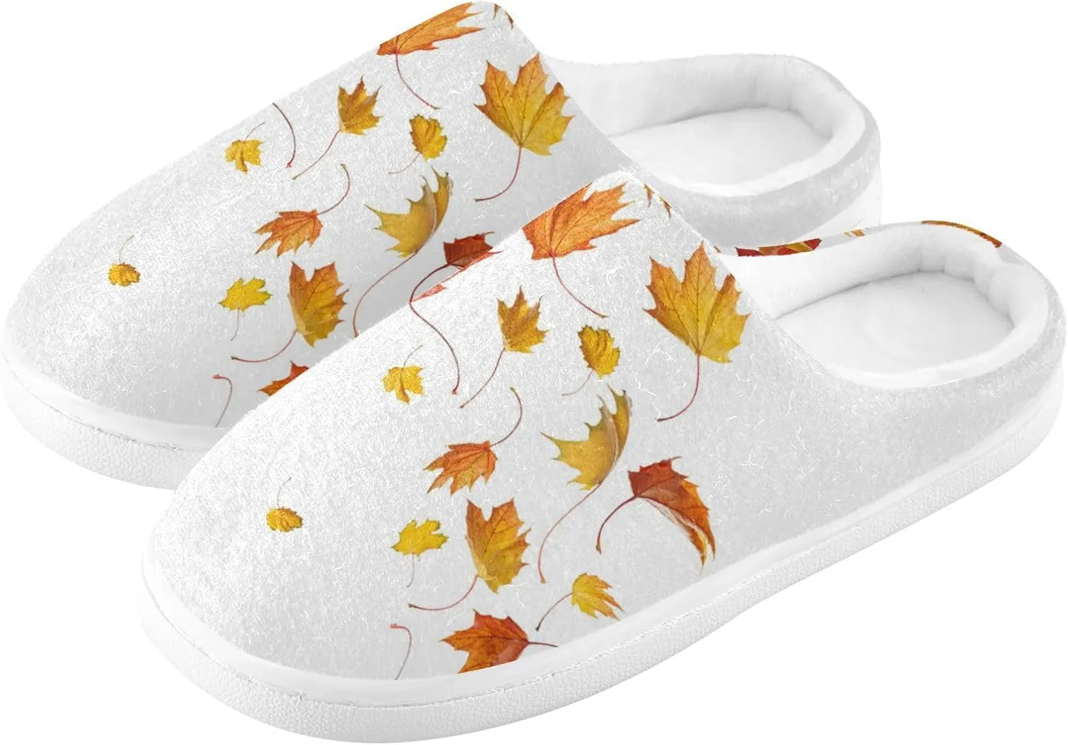 Unisex Memory Foam Slippers Non-Skid Slip-on Soft Warm Sole Fleece Shoes 6-17