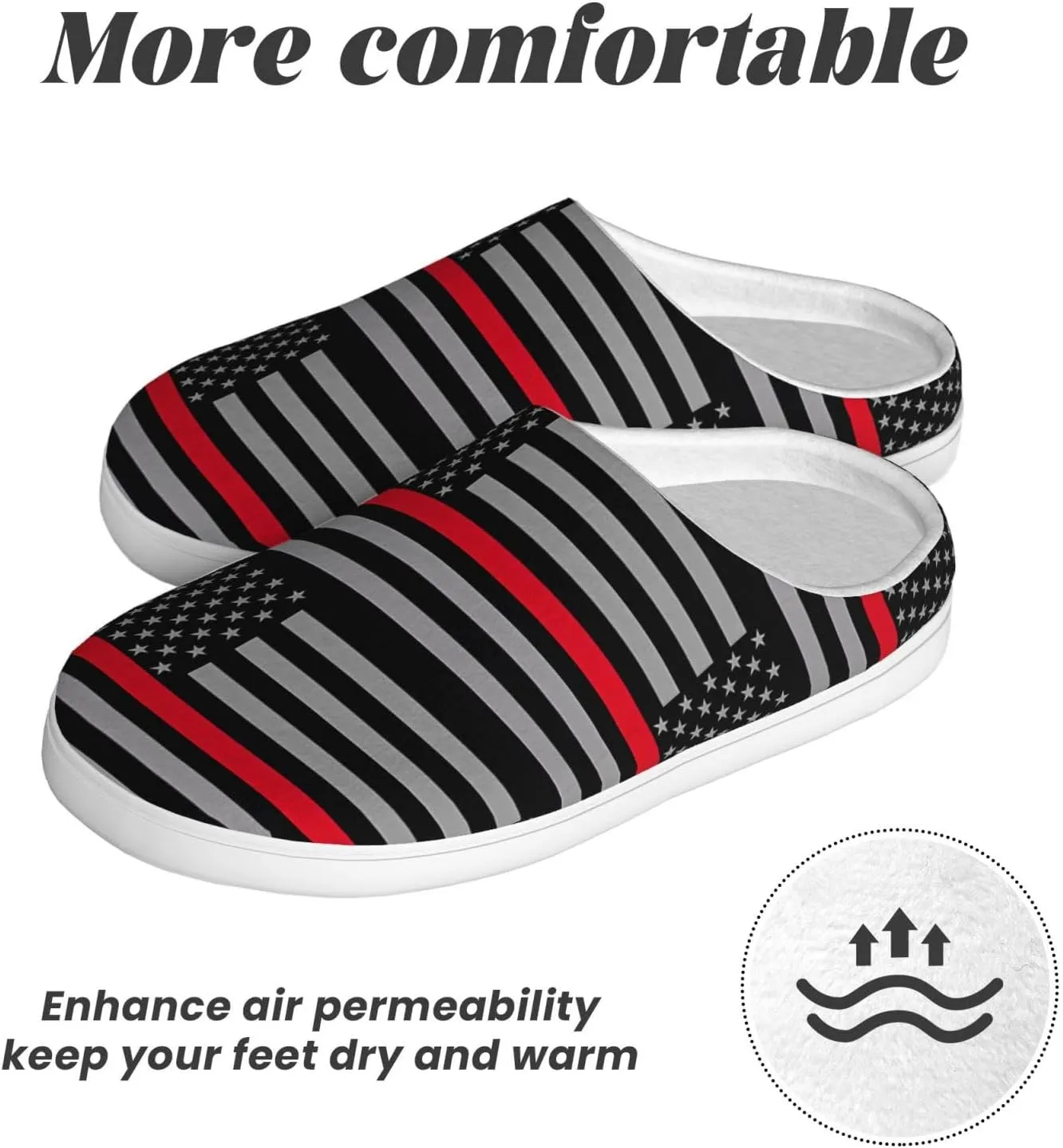 Unisex Slippers Winter Warm Non-Slip Fluffy Slippers Slip-On Plush Slippers House Slippers For Women Men Shoes Gifts