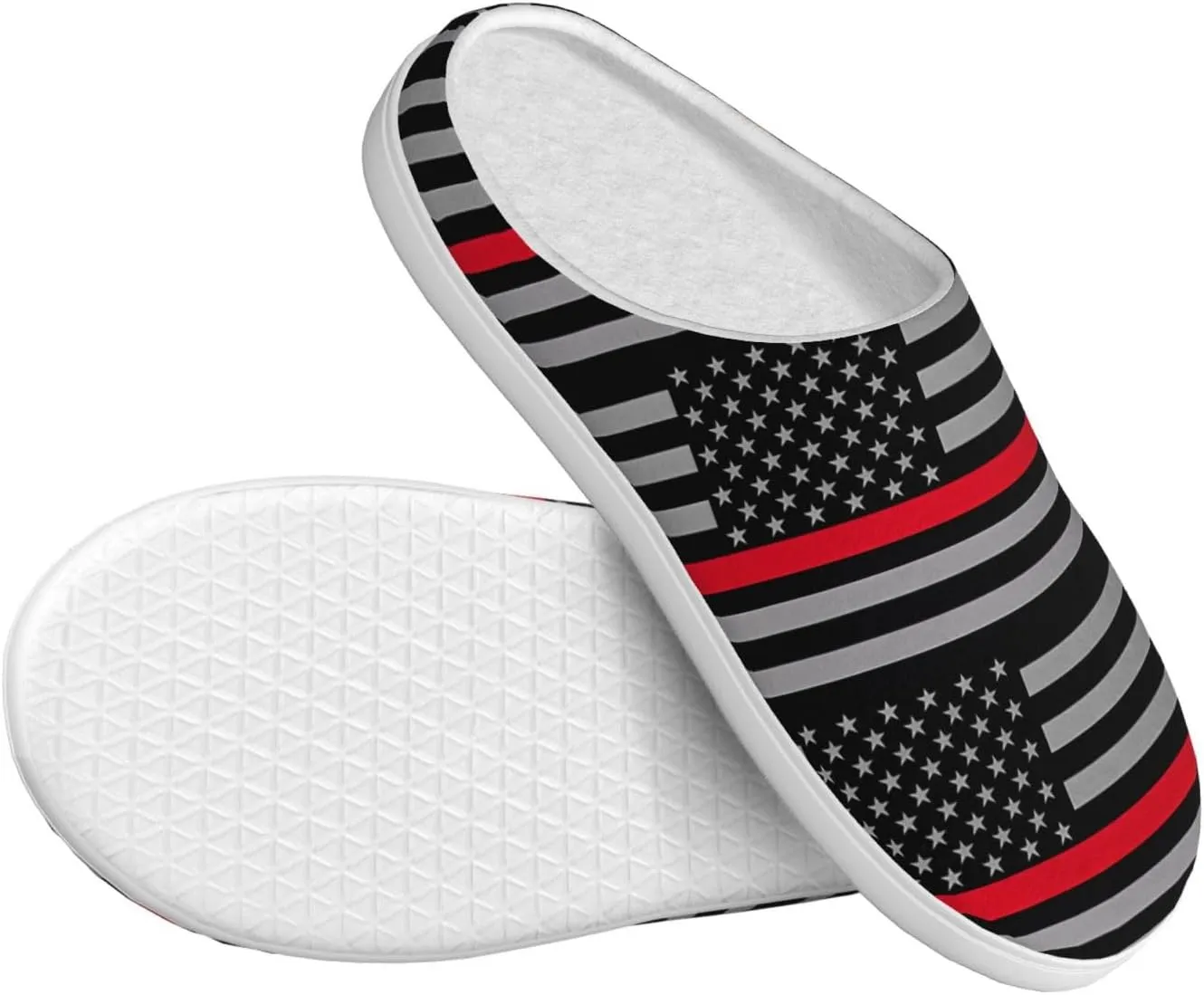Unisex Slippers Winter Warm Non-Slip Fluffy Slippers Slip-On Plush Slippers House Slippers For Women Men Shoes Gifts