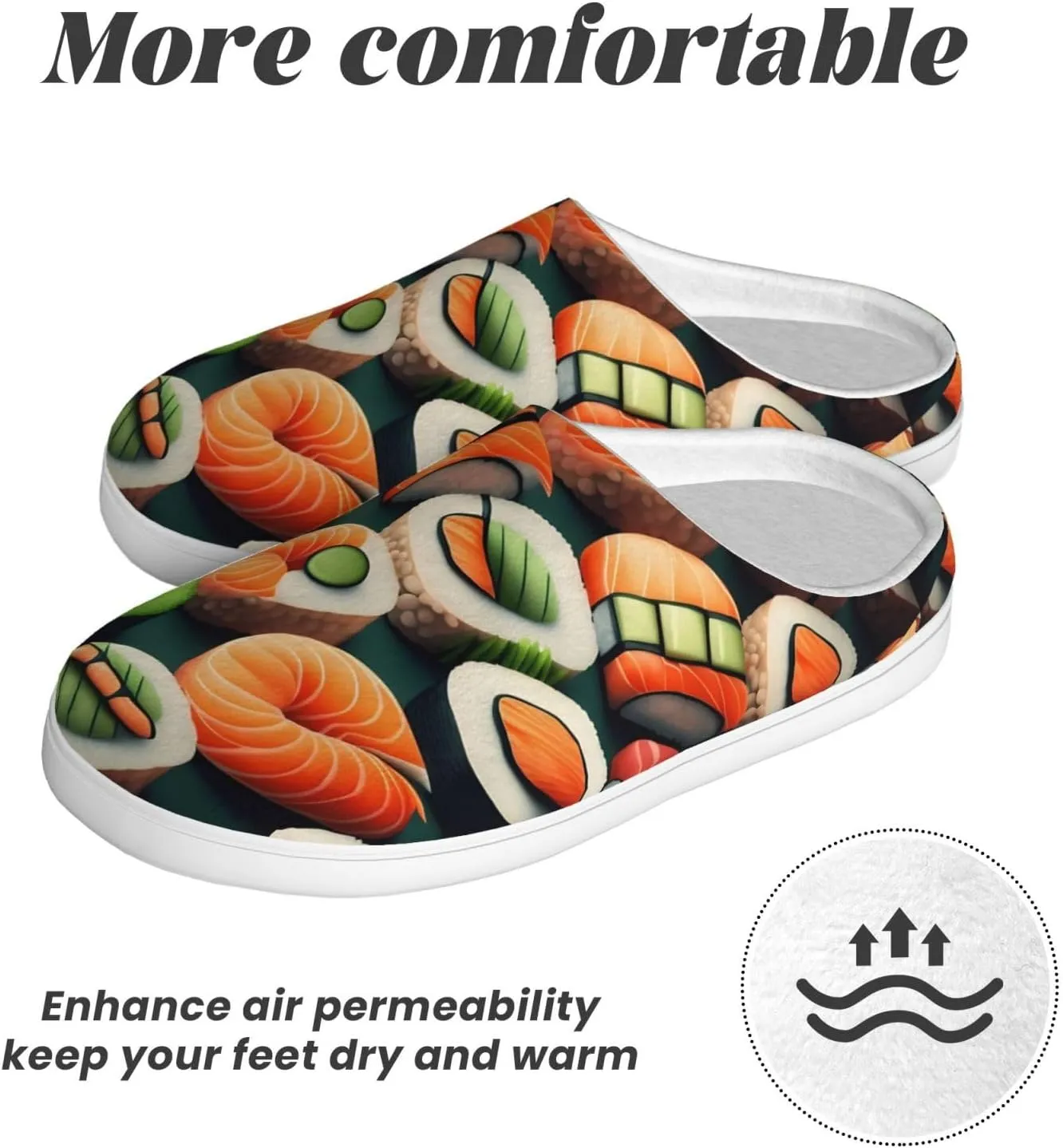 Unisex Warm Slippers Non-Slip Winter Fluffy Slippers Slip-On Plush Slippers Bedroom Slippers House Shoes For Men Women