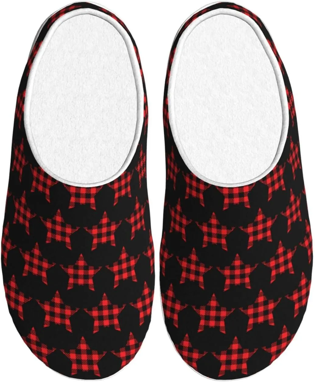 Unisex Warm Slippers Non-Slip Winter Fluffy Slippers Slip-On Plush Slippers Bedroom Slippers House Shoes For Men Women