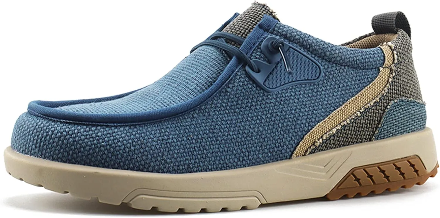 UPIShi Men's Slip On Arch Support Loafers Comfortable Light-Weight Orthopedic Casual Shoes for Plantar Fasciitis Walking Canvas Sneakers