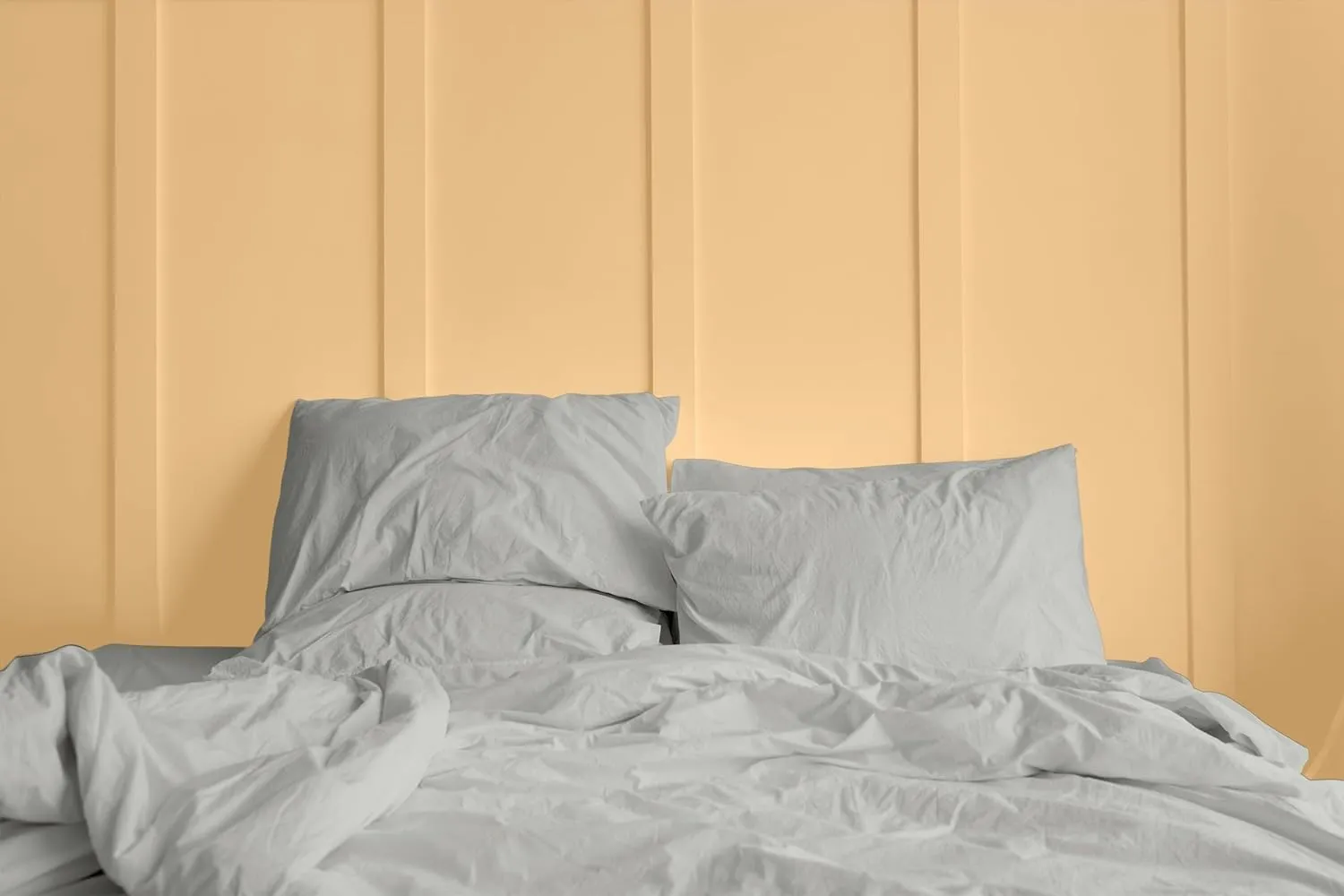 U.S. Polo Assn. 6-PC Microfiber King Size Sheet Set - Flat & Deep Pocket Fitted King Bed Sheets, Pillowcases - Soft Cooling Bedding/Linens, Light Grey