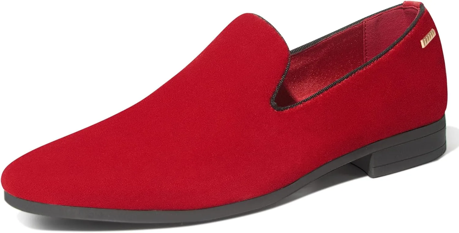UUBARIS Mens Velvet Loafers Slip-on Dress Shoes Fashion Style Driving Shoes Classic Tuxedo Shoes Casual Oxford Shoes