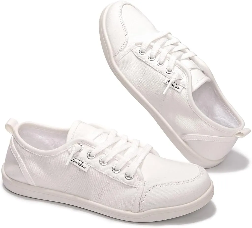 Vanessa Women's Slip On Canvas Sneakers Low Top Casual Shoes Comfort Fashion Sneaker Classic Flats Breathable Walking Shoes