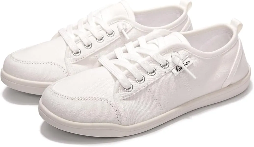 Vanessa Women's Slip On Canvas Sneakers Low Top Casual Shoes Comfort Fashion Sneaker Classic Flats Breathable Walking Shoes