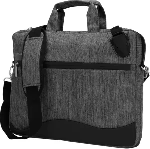 Vangoddy Wave Anti-Theft Slim Laptop Messenger Shoulder Bag 15 15.6 inch (Black)