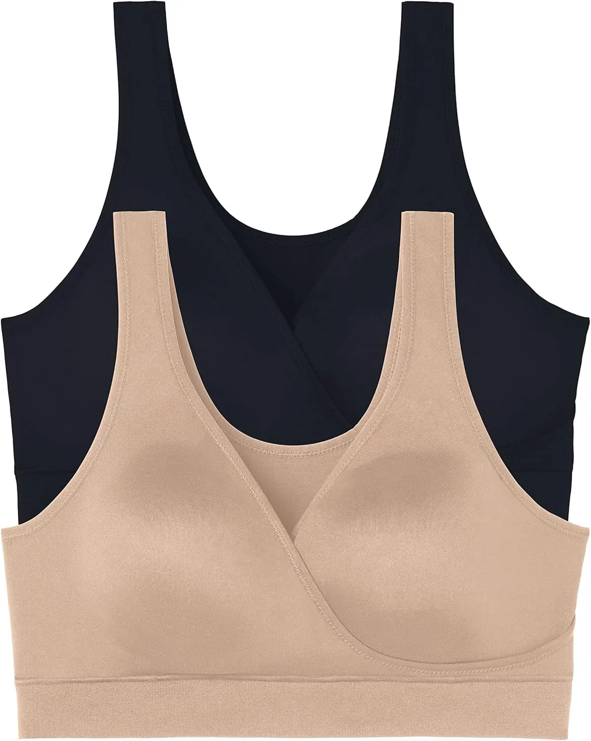 Vanity Fair Women's Maternity Nursing Bras for Breastfeeding: Wireless Pullover Lounge Sleep Bra, Available in Multipacks