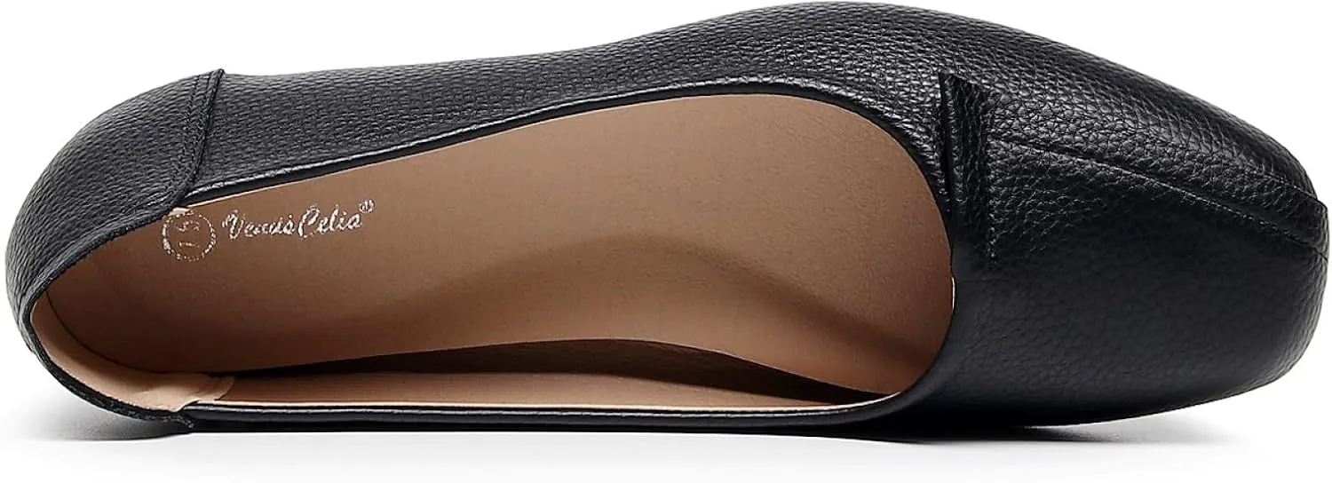 VenusCelia Women's Plain Dance Flat Shoe