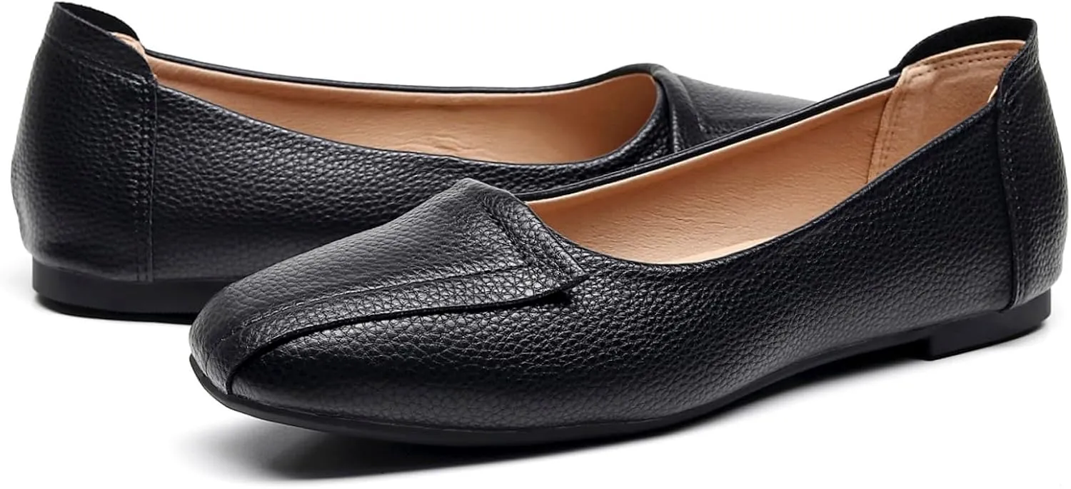 VenusCelia Women's Plain Dance Flat Shoe